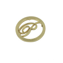 Gold Plated Round Metal Tag Manufacturer Metal Label Metal Plate